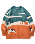 Vintage O-Neck Sweaters