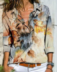 Long-Sleeved Printed Shirt