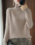 Turtleneck Pure Color Casual Sweater