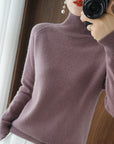 Turtleneck Pure Color Casual Sweater