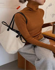 Turtleneck Casual Soft Knit Sweater