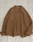 Suit Collar Long Sleeve Shirt