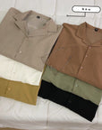 Suit Collar Long Sleeve Shirt