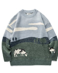 Vintage O-Neck Sweaters