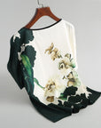 Floral Print Short Sleeve Tops