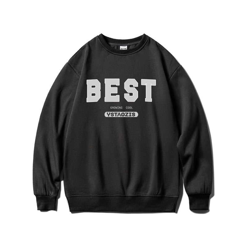 Letter Printed Oversized Sweatshirts