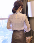 Long Sleeve Polka Dot Tops