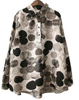 Cotton Polka Dot Print Tops