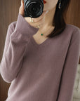 V-Neck Slim Fit Soft Sweaters