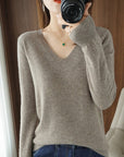 V-Neck Slim Fit Soft Sweaters