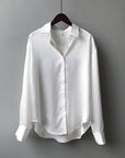 Long Sleeve Silk & Satin Shirts