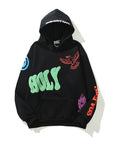 Graffiti Letter Print Hoodie