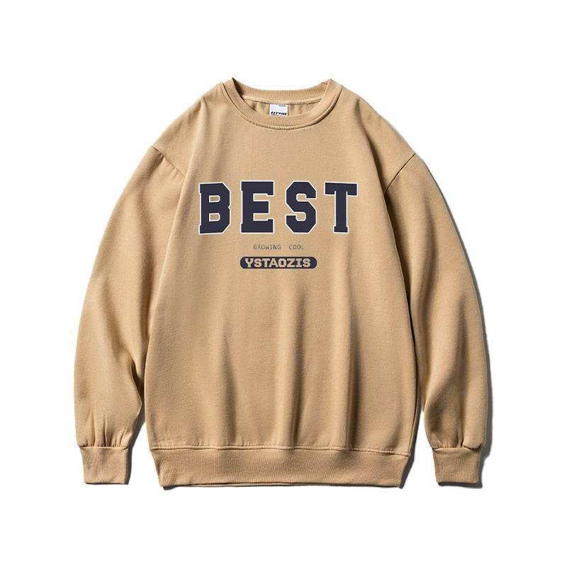 Letter Printed Oversized Sweatshirts