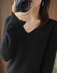 V-Neck Slim Fit Soft Sweaters