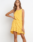 Polka Dot Sleeveless Dress