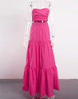 High Waist Long Skirt With Top