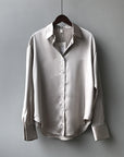 Long Sleeve Silk & Satin Shirts