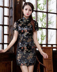Women Satin Cheongsam Oriental Bride Wedding Dresses