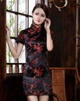 Women Satin Cheongsam Oriental Bride Wedding Dresses