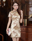 Women Satin Cheongsam Oriental Bride Wedding Dresses