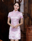 Women Satin Cheongsam Oriental Bride Wedding Dresses