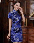 Women Satin Cheongsam Oriental Bride Wedding Dresses