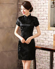 Women Satin Cheongsam Oriental Bride Wedding Dresses
