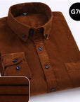Long sleeved button collar smart casual shirts