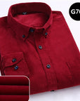 Long sleeved button collar smart casual shirts