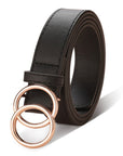 Black leather belt