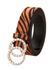 Black leather belt