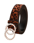 Black leather belt