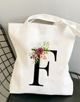 Summer New Flower Letter Bolsa Feminina Shoulder Canvas Bags