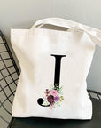 Summer New Flower Letter Bolsa Feminina Shoulder Canvas Bags