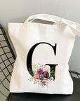 Summer New Flower Letter Bolsa Feminina Shoulder Canvas Bags