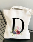 Summer New Flower Letter Bolsa Feminina Shoulder Canvas Bags