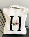 Summer New Flower Letter Bolsa Feminina Shoulder Canvas Bags