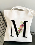Summer New Flower Letter Bolsa Feminina Shoulder Canvas Bags
