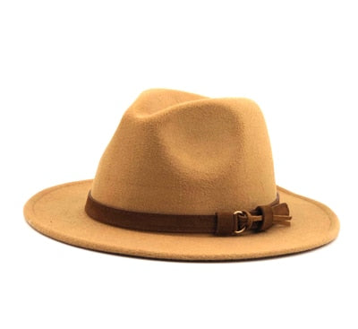 Women Wool Fedora Hat