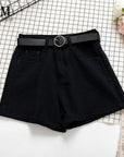 All Match Sashes Casual Women Denim Shorts