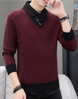 Men Autumn V-Neck Pullover Sweater