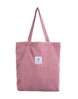 MABULA Casual Foldable Corduroy Shopping Bag