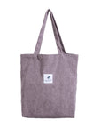 MABULA Casual Foldable Corduroy Shopping Bag