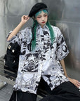 Harajuku blouse couple shirt