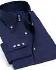 Long Sleeve Luxury Button Up Silk Cotton Shirt