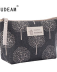 Soft Canvas Bear Tree Print Pattern Women Travel Bag