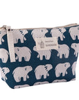 Soft Canvas Bear Tree Print Pattern Women Travel Bag