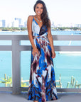 Women's Sling Floral Long Dresses