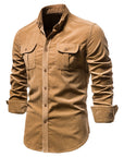 New Single Breasted 100% Cotton Men's Shirt