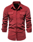 New Single Breasted 100% Cotton Men's Shirt